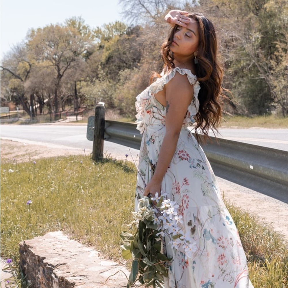 LUXXEL Floral Summer Dress